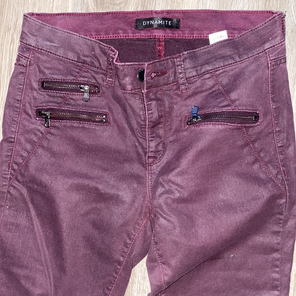 Burgundy Skinny Jeans